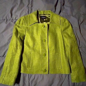 Hobbs London Green Button Down Blazer Jacket